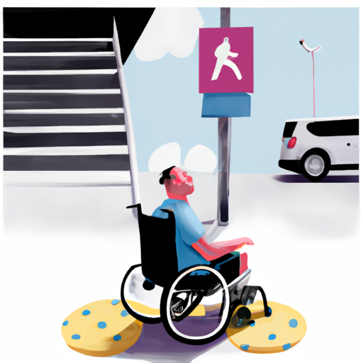 איור של אדם המשתמש בכיסא גלגלים המדגים את הצורך בתשתיות נגישות בישראל