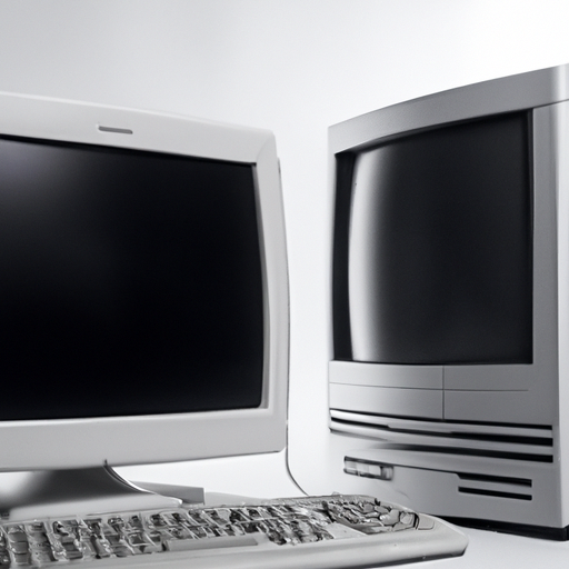 תמונה המציגה השוואה בין מחשב ישן יותר למחשב חדש ומודרני.