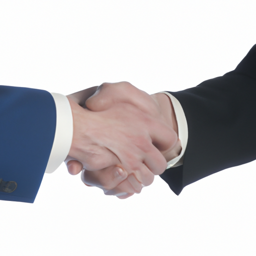 1. תמונה של שני אנשי עסקים לוחצים ידיים, המסמלים שותפות מהימנה
