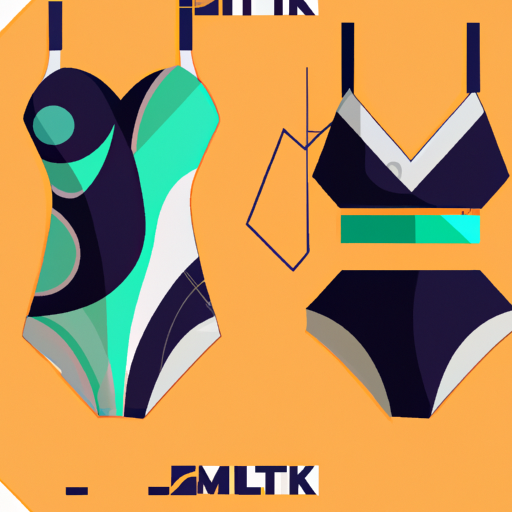 איור המציג את העיצוב המסוגנן והטרנדי של בגדי הים הספורטיביים של Silkyfit.
